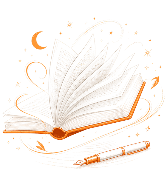 Open book illustration