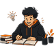Illustration representing young writers